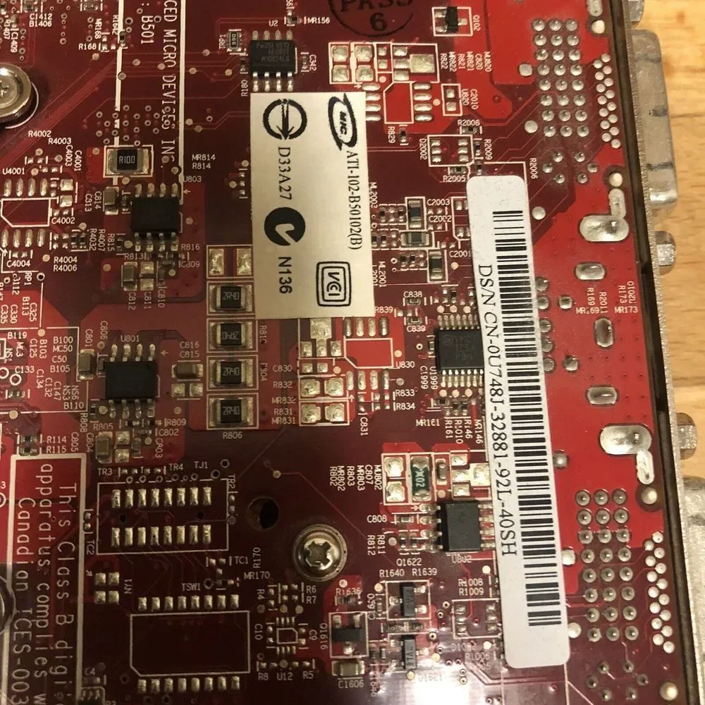 Dell 0U748J 102B5010700 ATI Radeon HD4850 512MB Video Card